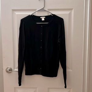 New H&M women’s button up black cardigan